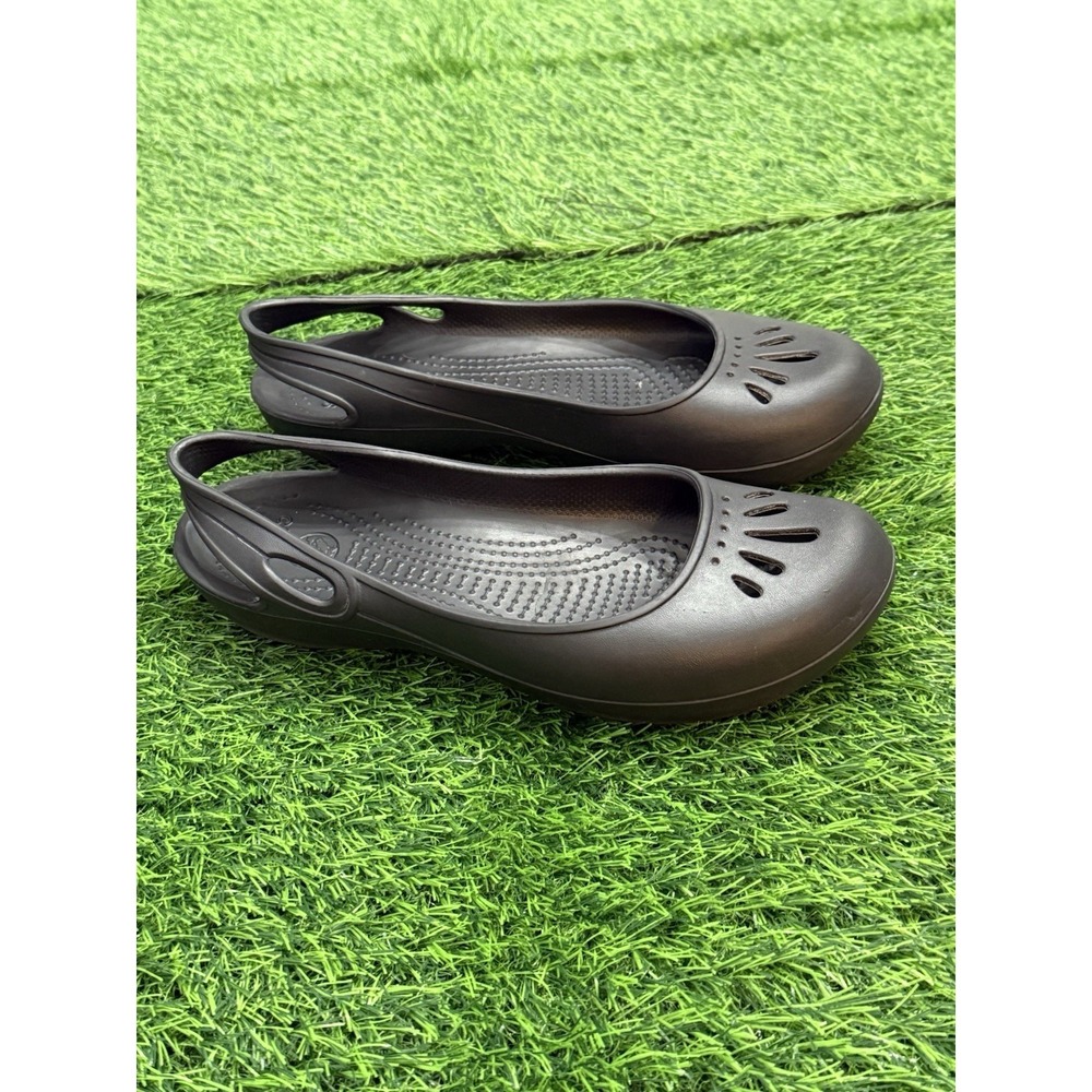 Crocs Kadee Flat Ballet Slip On Slingback Shoes Cute Casual Women's 9